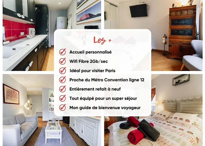 Le Retro-chic - T2 Raffinee - Balcon & Metro M12 Paris